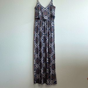 VERSE- multi color, printed maxi dress.  Size small